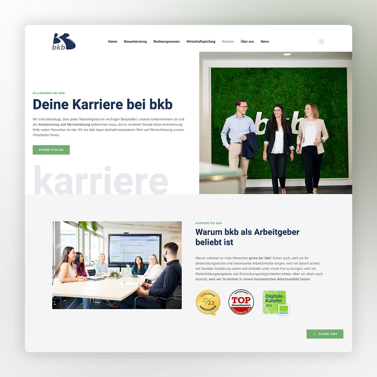 Karriereseite bkb