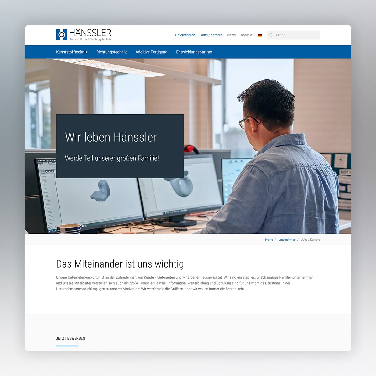 KArriereseite Hänssler