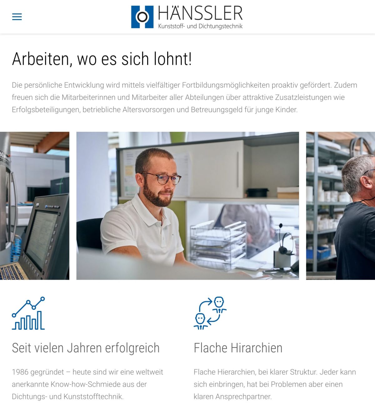 Employer Branding der Firma Hänssler