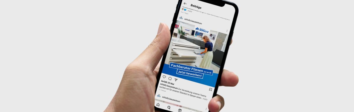 Webseite auf einem Smartphone