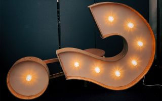 fragezeichen als Lampe - FAQ