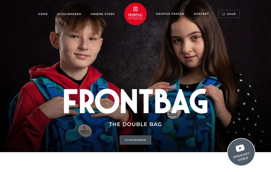Webseite Frontbag