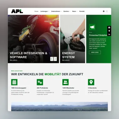 Webseite APL
