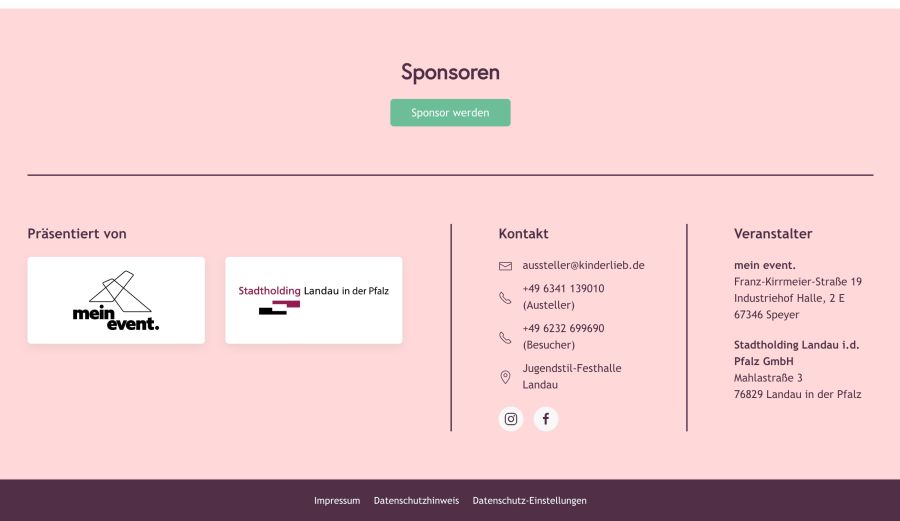 Webseite Kinderlieb