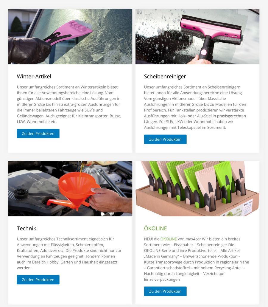 Webseite max4car