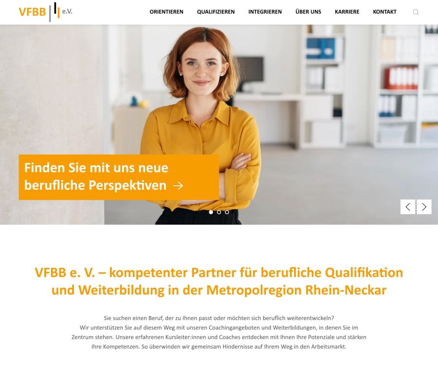 Webseite VFBB