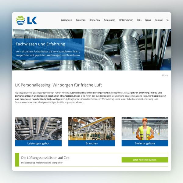 LK Lüftungsbau Personalleasing