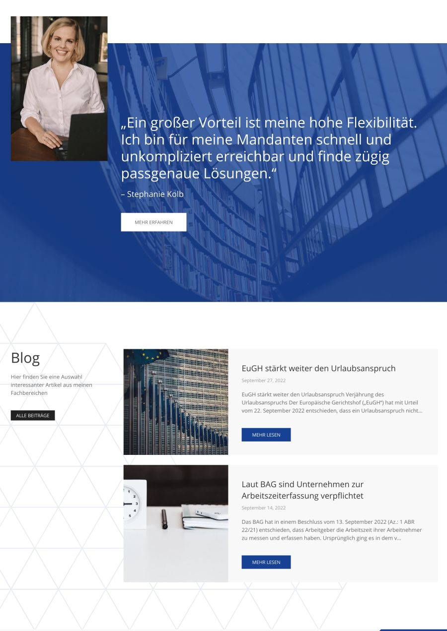 Webseite Stephanie Kolb