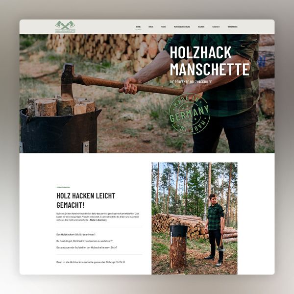 Holzhackmanschette