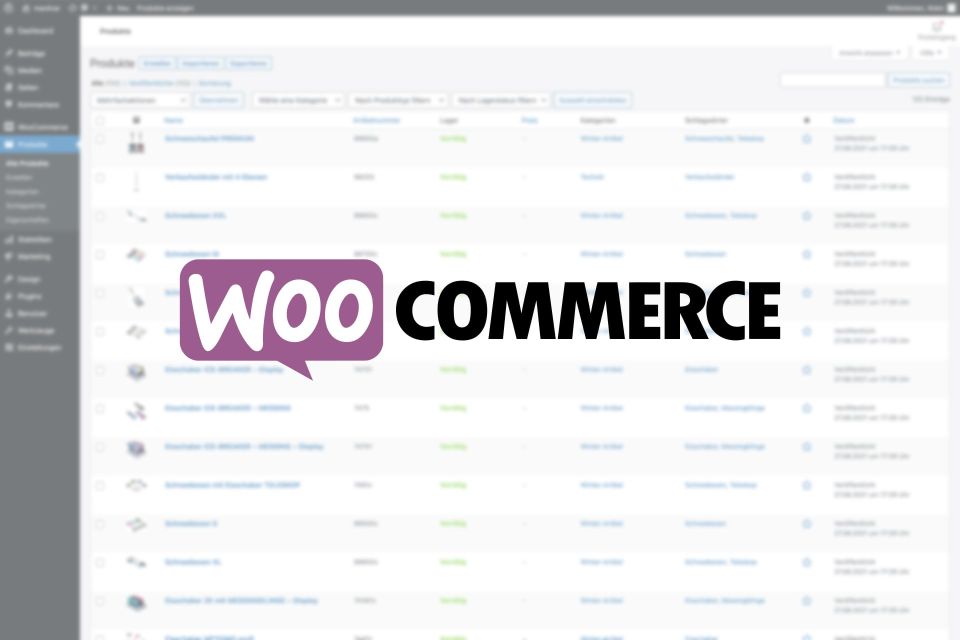 WooCommerce Shop-Plugin innerhalb von WordPress