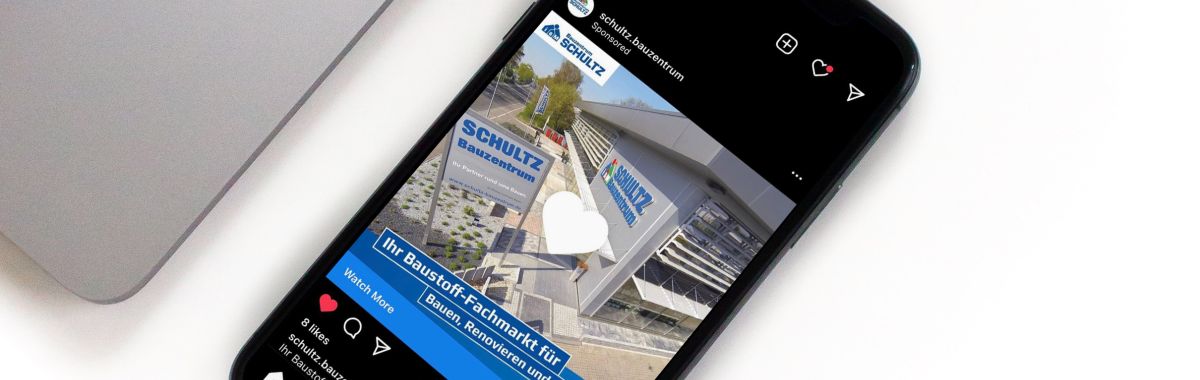 Webseite auf einem Smartphone