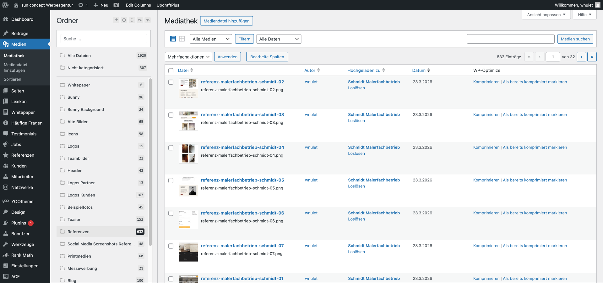 wordpress cms mediathek