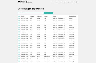 iPad Schule Frontend