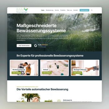Website von BAM Beregnungsanlagen